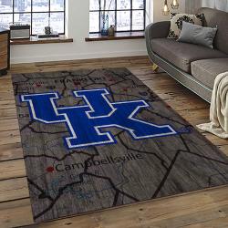 NCAA Kentucky Wildcats Football Team Logo Sport Carpet Area Rug Home Decor Best Gift For Friends KTWC25