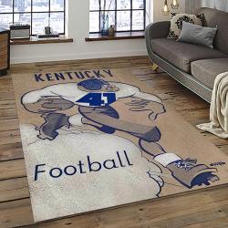 NCAA Kentucky Wildcats Football Team Logo Sport Carpet Area Rug Home Decor Best Gift For Friends KTWC29