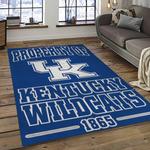 ncaa kentucky wildcats football team logo sport carpet area rug home decor best gift for friends dark room ktwc34