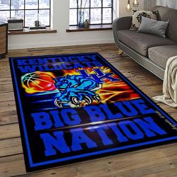 NCAA Kentucky Wildcats Football Team Logo Sport Carpet Area Rug Home Decor Best Gift For Friends KTWC8