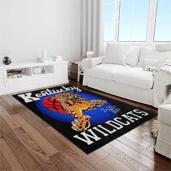ncaa kentucky wildcats football team logo sport carpet area rug home decor best gift for friends light room ktwc1