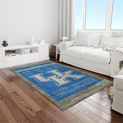 ncaa kentucky wildcats football team logo sport carpet area rug home decor best gift for friends light room ktwc10