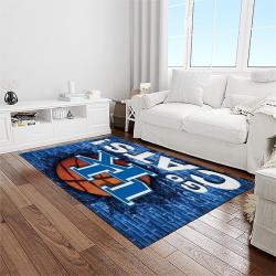 ncaa kentucky wildcats football team logo sport carpet area rug home decor best gift for friends light room ktwc11