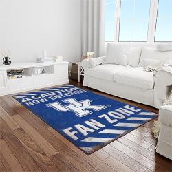 ncaa kentucky wildcats football team logo sport carpet area rug home decor best gift for friends light room ktwc12