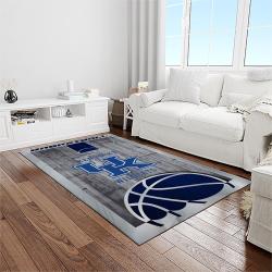 ncaa kentucky wildcats football team logo sport carpet area rug home decor best gift for friends light room ktwc20
