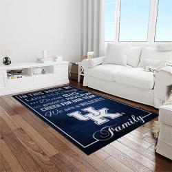 ncaa kentucky wildcats football team logo sport carpet area rug home decor best gift for friends light room ktwc23