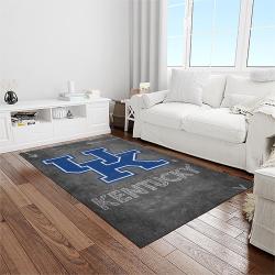 ncaa kentucky wildcats football team logo sport carpet area rug home decor best gift for friends light room ktwc24