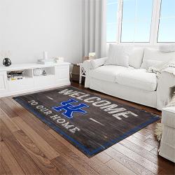 ncaa kentucky wildcats football team logo sport carpet area rug home decor best gift for friends light room ktwc26