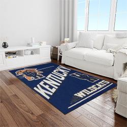 ncaa kentucky wildcats football team logo sport carpet area rug home decor best gift for friends light room ktwc4