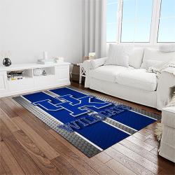 ncaa kentucky wildcats football team logo sport carpet area rug home decor best gift for friends light room ktwc40