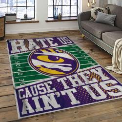 NCAA LSU Tigers Basketball Team Logo Sport Carpet Area Rug Home Decor Best Gift For Friends LSU19