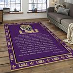 ncaa lsu tigers basketball team logo sport carpet area rug home decor best gift for friends dark room lsu25