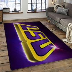 NCAA LSU Tigers Basketball Team Logo Sport Carpet Area Rug Home Decor Best Gift For Friends LSU7