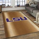 ncaa lsu tigers basketball team logo sport carpet area rug home decor best gift for friends dark room lsu8