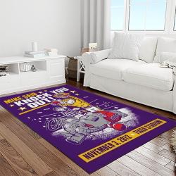 ncaa lsu tigers basketball team logo sport carpet area rug home decor best gift for friends light room lsu12