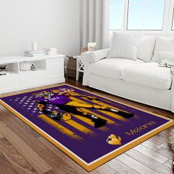 ncaa lsu tigers basketball team logo sport carpet area rug home decor best gift for friends light room lsu29
