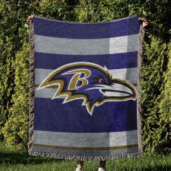 NFL Baltimore Ravens Football Team Woven Tapestry Blanket Amazing Gift For Fans And Friends Home Decor BRW14