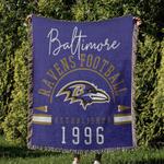 nfl baltimore ravens football team woven tapestry blanket amazing gift for fans and friends home decor brw19