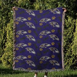 NFL Baltimore Ravens Football Team Woven Tapestry Blanket Amazing Gift For Fans And Friends Home Decor BRW20