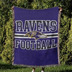 NFL Baltimore Ravens Football Team Woven Tapestry Blanket Amazing Gift For Fans And Friends Home Decor BRW25