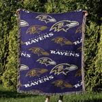 nfl baltimore ravens football team woven tapestry blanket amazing gift for fans and friends home decor brw26