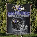 nfl baltimore ravens football team woven tapestry blanket amazing gift for fans and friends home decor brw27