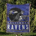 nfl baltimore ravens football team woven tapestry blanket amazing gift for fans and friends home decor brw29