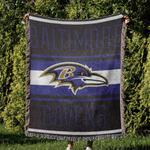 nfl baltimore ravens football team woven tapestry blanket amazing gift for fans and friends home decor brw30