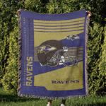 nfl baltimore ravens football team woven tapestry blanket amazing gift for fans and friends home decor brw8