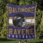 nfl baltimore ravens football team woven tapestry blanket amazing gift for fans and friends home decor brw9