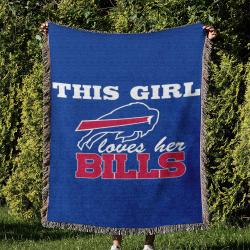 NFL Buffalo Bills Football Team Woven Tapestry Blanket Amazing Gift For Fans And Friends Home Decor BBW20
