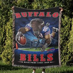 NFL Buffalo Bills Football Team Woven Tapestry Blanket Amazing Gift For Fans And Friends Home Decor BBW39