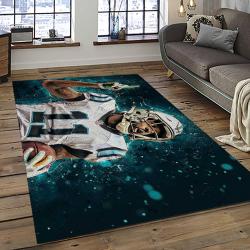 NFL Carolina Panthers Rectangle Rug Personalized Non-Slip Carpet Gift For Football Fans CNPS10