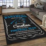 nfl carolina panthers football team logo sport carpet area rug gift for friends dark room cnps24