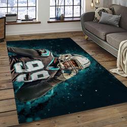 NFL Carolina Panthers Rectangle Rug Personalized Non-Slip Carpet Gift For Football Fans CNPS7