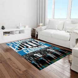 nfl carolina panthers football team logo sport carpet area rug gift for friends light room cnps20