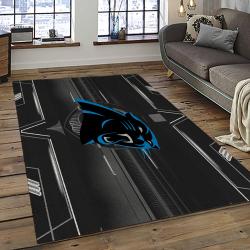 NFL Carolina Panthers Rectangle Rug Personalized Non-Slip Carpet Gift For Football Fans CP43