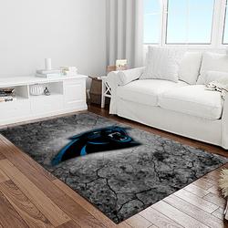 nfl carolina panthers football team logo sport carpet area rug home decor best gift for friends light room cp50