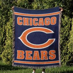 NFL Chicago Bears Football Team Woven Tapestry Blanket Amazing Gift For Fans And Friends Home Decor CBW2