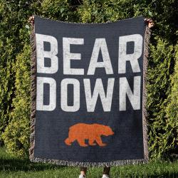 NFL Chicago Bears Football Team Woven Tapestry Blanket Amazing Gift For Fans And Friends Home Decor CBW20