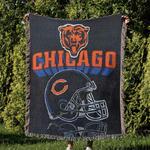 nfl chicago bears football team woven tapestry blanket amazing gift for fans and friends home decor cbw21