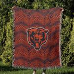 nfl chicago bears football team woven tapestry blanket amazing gift for fans and friends home decor cbw22