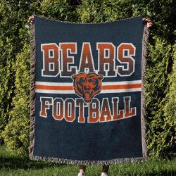 NFL Chicago Bears Football Team Woven Tapestry Blanket Amazing Gift For Fans And Friends Home Decor CBW25
