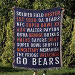 nfl chicago bears football team woven tapestry blanket amazing gift for fans and friends home decor cbw35