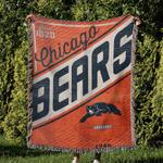 nfl chicago bears football team woven tapestry blanket amazing gift for fans and friends home decor cbw4