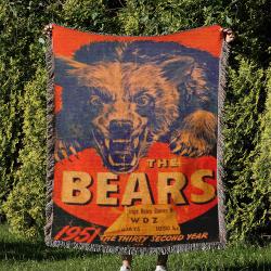 NFL Chicago Bears Football Team Woven Tapestry Blanket Amazing Gift For Fans And Friends Home Decor CBW40
