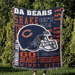 nfl chicago bears football team woven tapestry blanket amazing gift for fans and friends home decor cbw5