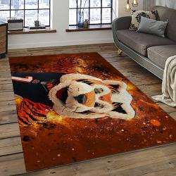 NFL Cincinnati Bengals Football Team Logo Sport Carpet Area Rug Who Dey Nation Gift For Friends CNNS45