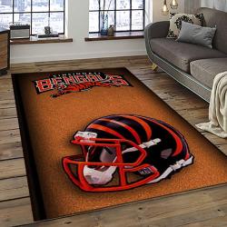NFL Cincinnati Bengals Football Team Logo Sport Carpet Area Rug Who Dey Nation Gift For Friends CNNS48