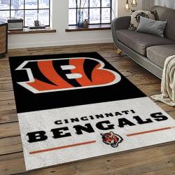 NFL Cincinnati Bengals Football Team Logo Sport Carpet Area Rug Who Dey Nation Gift For Friends CNNS54